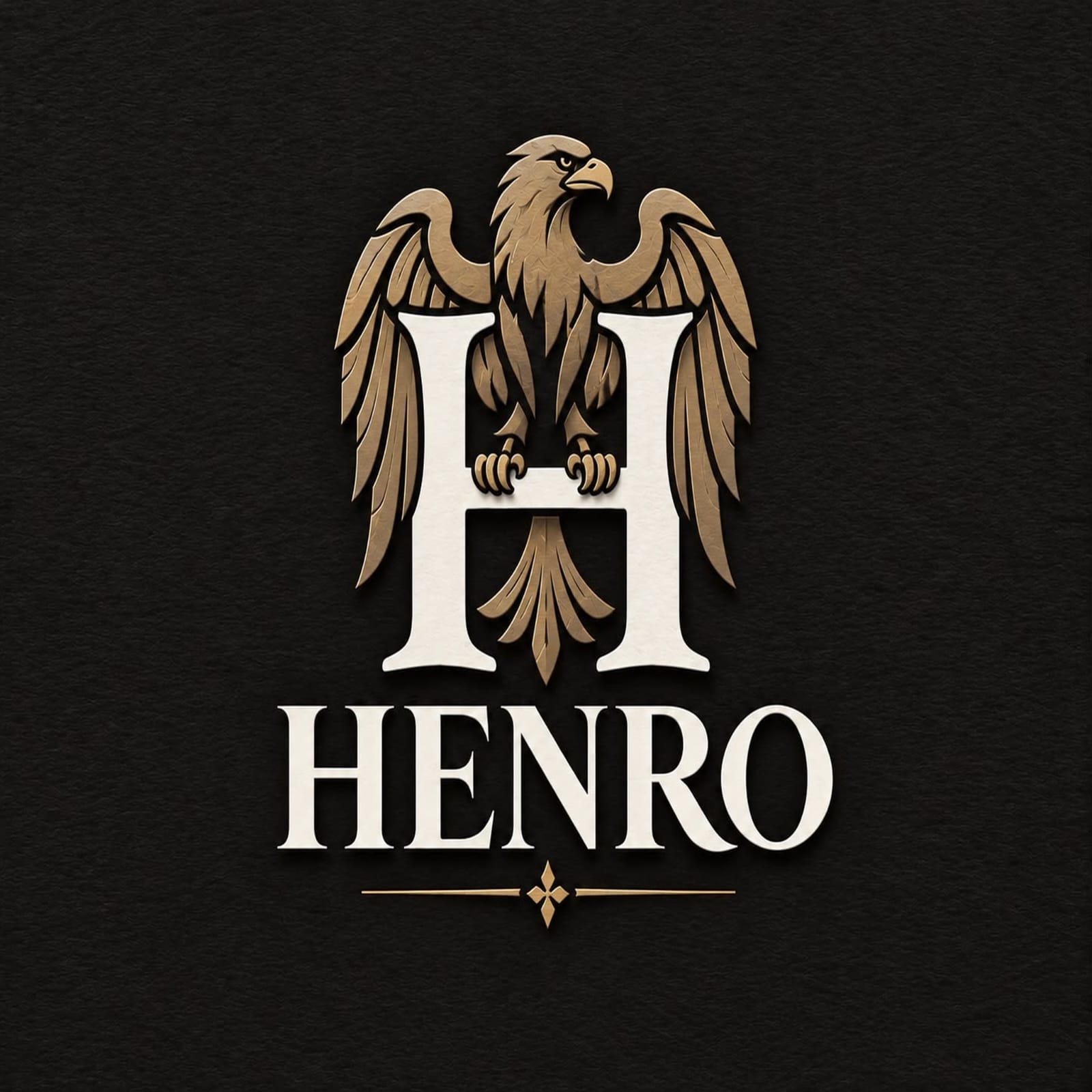 HENRO gold eagle emblem